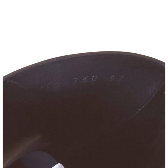 Gucci Rubber Logo Sandals Black PVC Glossy Mule Platform Slide Size 37 - Picture 7 of 10